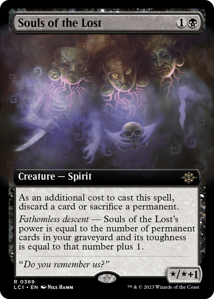 Souls of the Lost (LCI-369) [The Lost Caverns of Ixalan] (Extended Art) MTG Single Wizards of the Coast