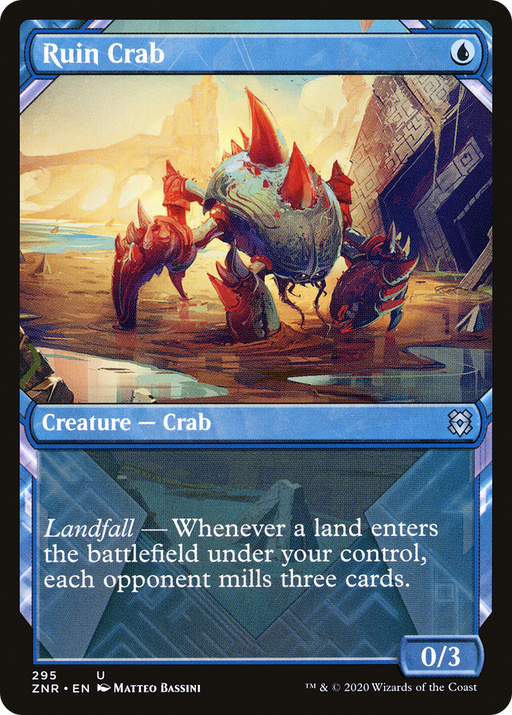 Ruin Crab (ZNR-295) [Zendikar Rising] (Showcase) MTG Single Wizards of the Coast