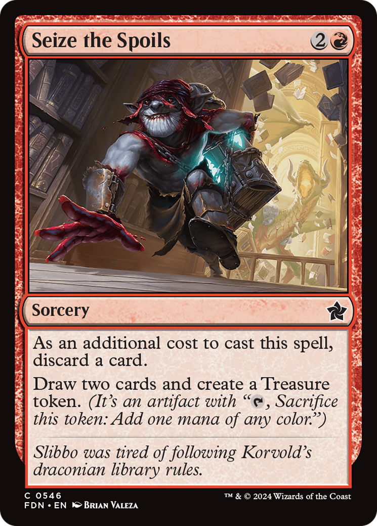 Seize the Spoils (FDN-546) [Foundations] MTG Single Wizards of the Coast