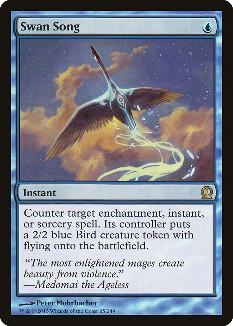 Swan Song [Theros] MTG Single Magic: The Gathering