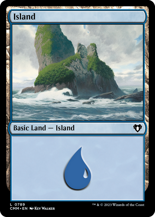 Island (0789) (CMM-789) [Commander Masters] MTG Single Wizards of the Coast
