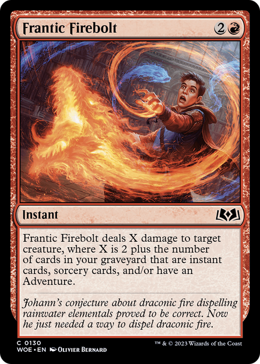 Frantic Firebolt (WOE-130) [Wilds of Eldraine] MTG Single Wizards of the Coast