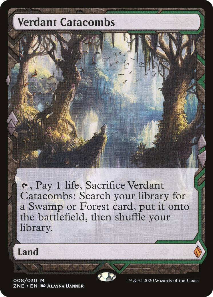 Verdant Catacombs (ZNE-008) [Zendikar Rising Expeditions] Foil MTG Single Wizards of the Coast