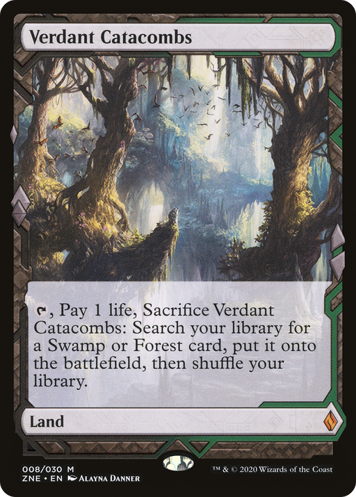 Verdant Catacombs (ZNE-008) [Zendikar Rising Expeditions] Foil MTG Single Wizards of the Coast
