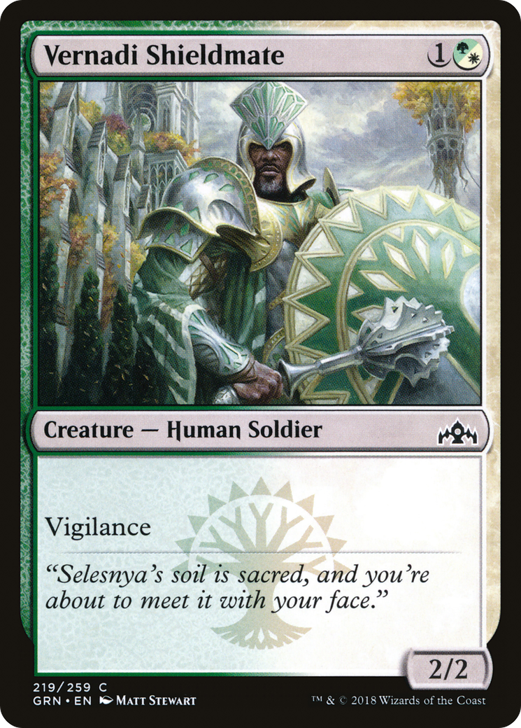 Vernadi Shieldmate (GRN-219) [Guilds of Ravnica] MTG Single Wizards of the Coast