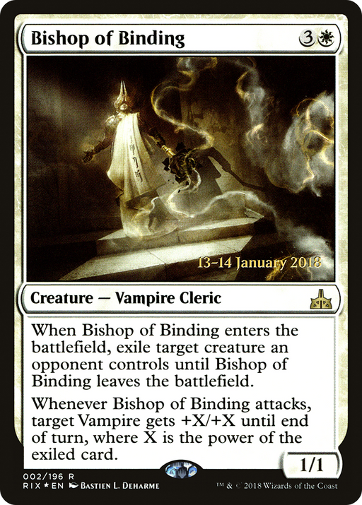 Bishop of Binding (PRE-002) [Rivals of Ixalan Promos] Foil MTG Single Wizards of the Coast