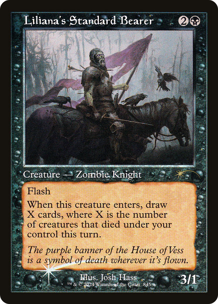 Liliana's Standard Bearer (SLD-845) [Secret Lair] Drop Foil MTG Single Wizards of the Coast