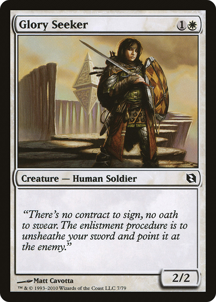 Glory Seeker (DDF-007) [Misc] Duel Decks: Elspeth vs. Tezzeret MTG Single Wizards of the Coast