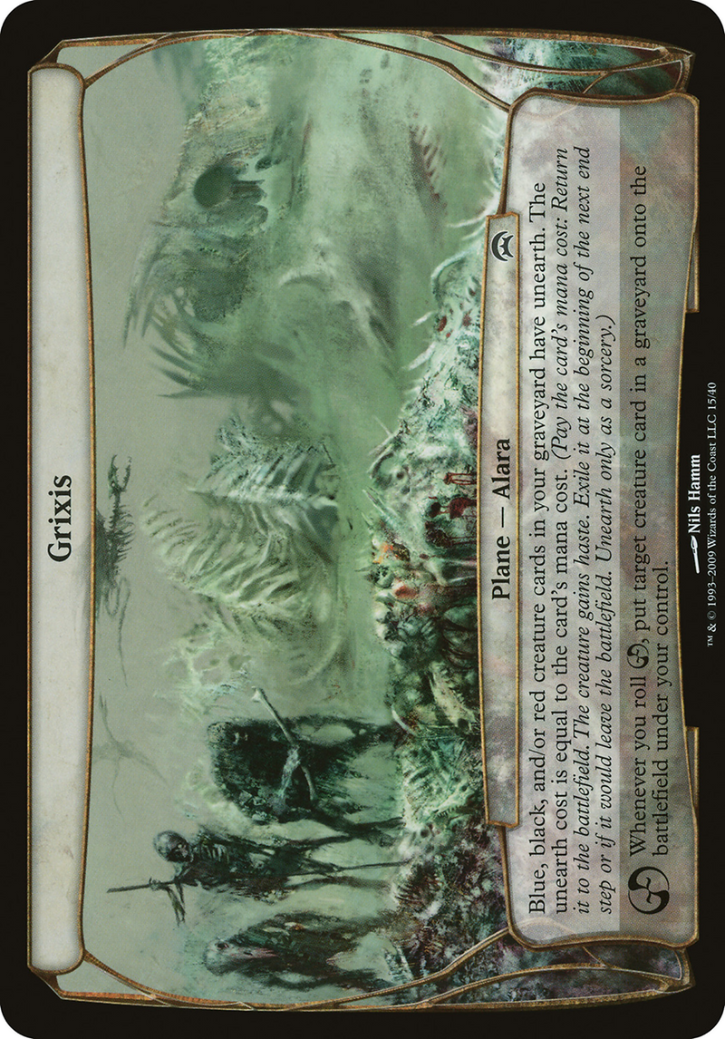 Grixis (Planechase) (OVER-) [Oversized] Planechase Planes MTG Single Wizards of the Coast