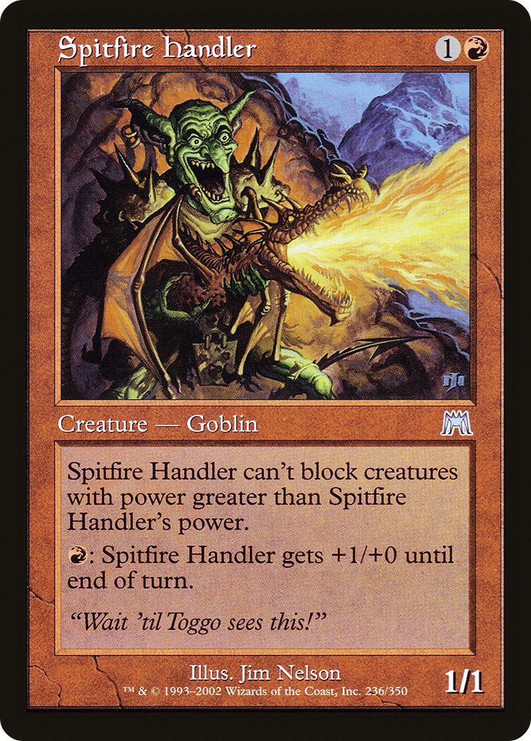 Spitfire Handler (ONS-236) [Onslaught] Foil MTG Single Wizards of the Coast