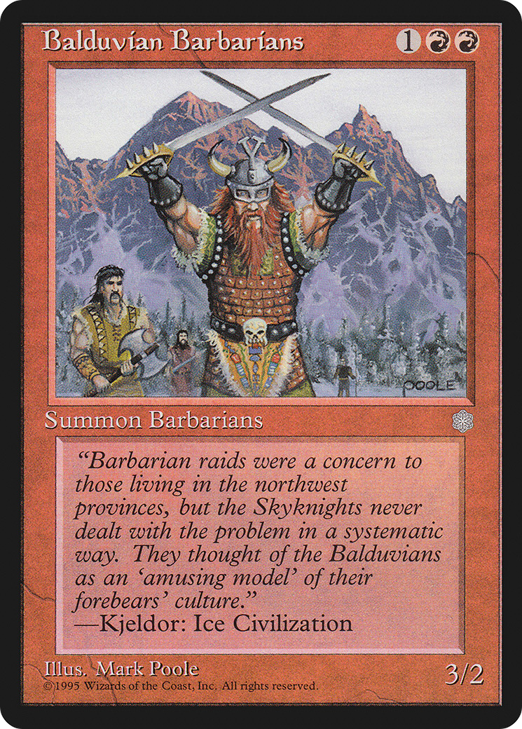 Balduvian Barbarians (ICE-172) [Ice Age] MTG Single Wizards of the Coast