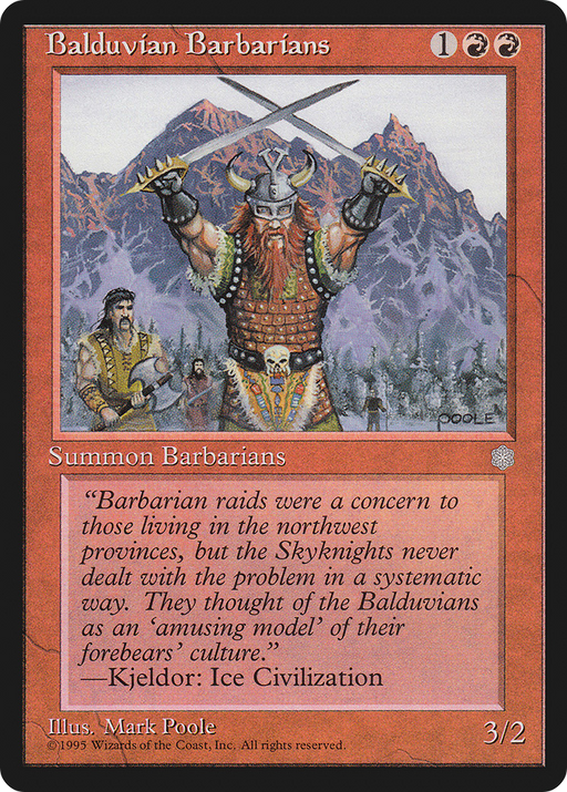 Balduvian Barbarians (ICE-172) [Ice Age] MTG Single Wizards of the Coast