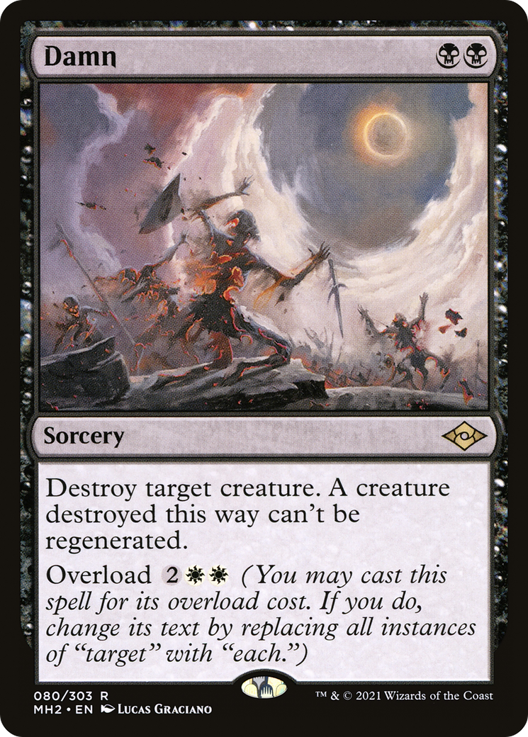 Damn (MH2-080) [Modern Horizons 2] Foil MTG Single Wizards of the Coast