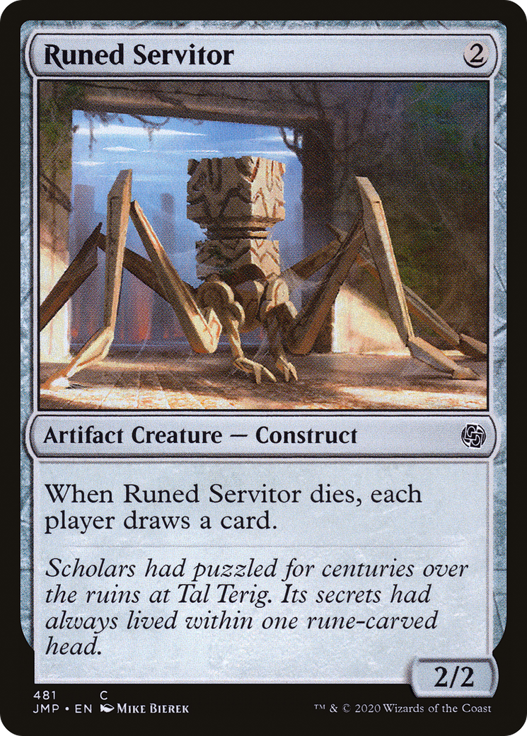 Runed Servitor (JMP-481) [Jumpstart] MTG Single Wizards of the Coast