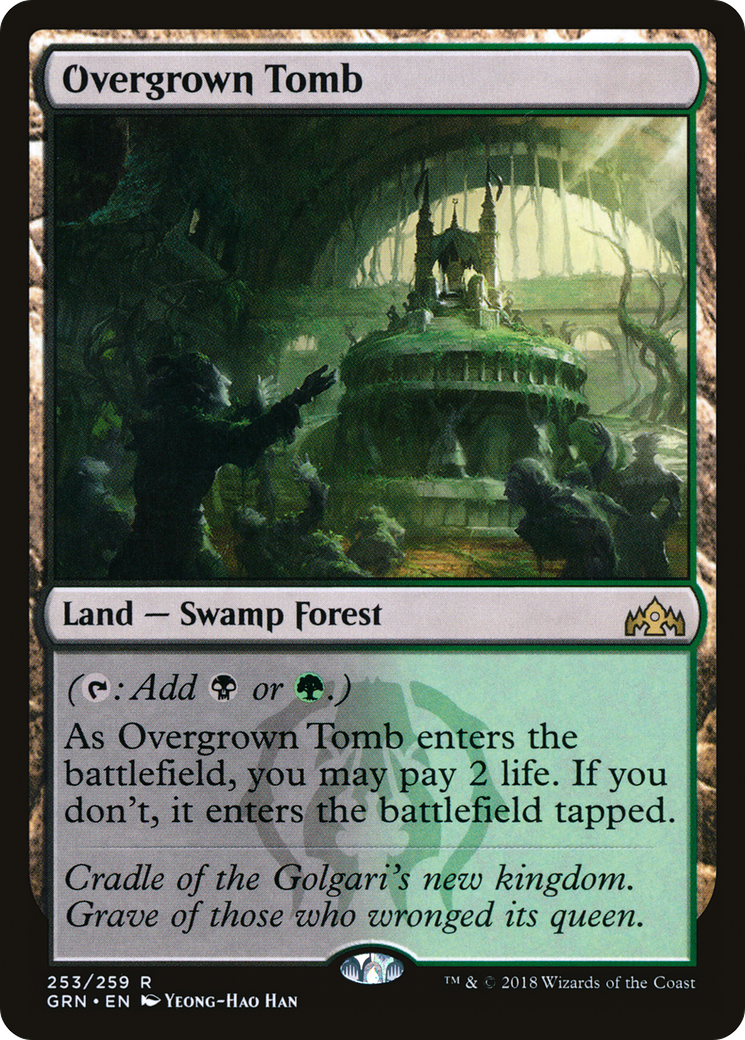 Overgrown Tomb (GRN-253) [Guilds of Ravnica] MTG Single Wizards of the Coast