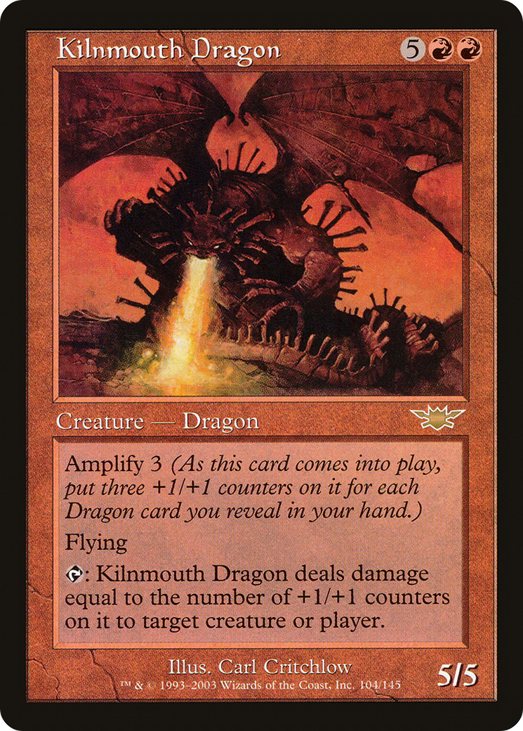 Kilnmouth Dragon (LGN-104) [Legions] Foil MTG Single Wizards of the Coast
