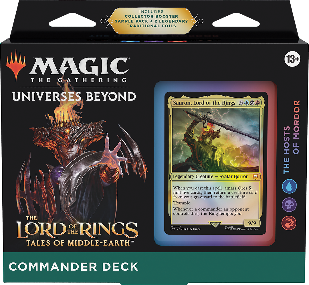 MTG The Lord of the Rings: Tales of Middle-earth Commander Deck: The Hosts of Mordor MTG Sealed Magic: The Gathering
