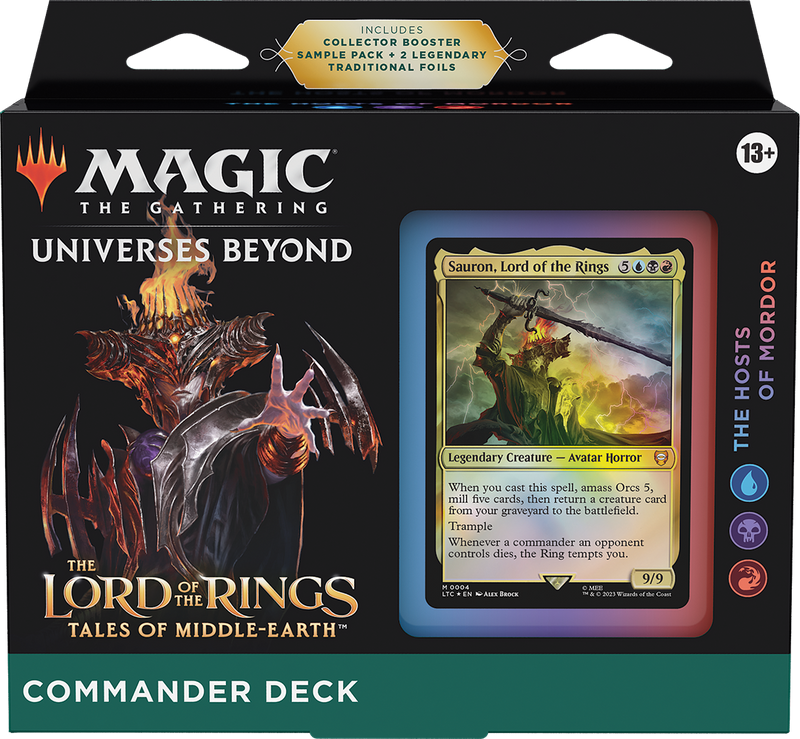 MTG The Lord of the Rings: Tales of Middle-earth Commander Deck: The Hosts of Mordor MTG Sealed Magic: The Gathering