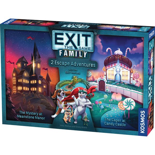 Exit: Family - The Mystery at Meanstone Manor & The Caper at Candy Castle (2025) Board Games Kosmos