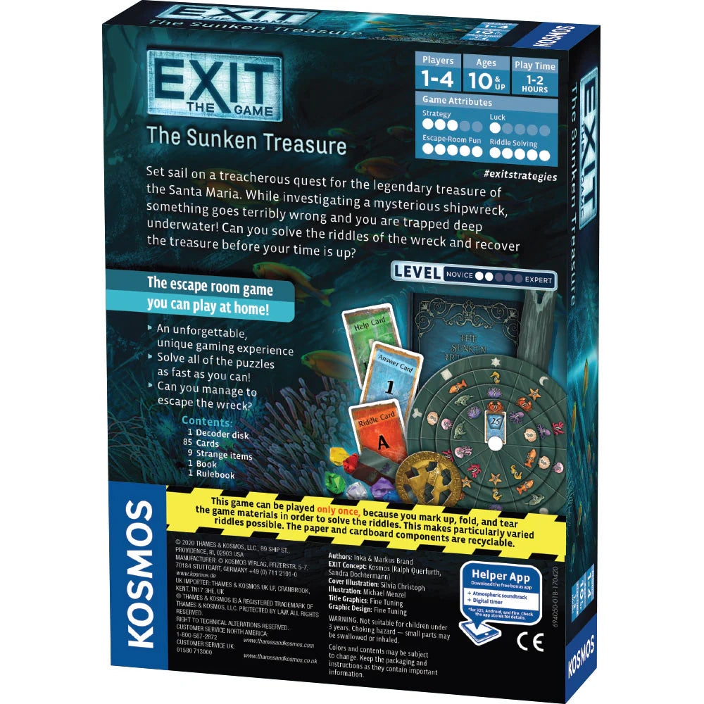 Exit: The Sunken Treasure (2018) Board Games Kosmos   