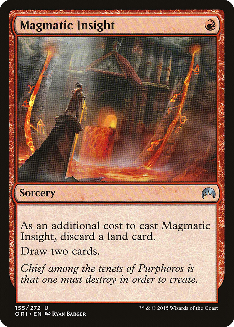 Magmatic Insight (ORI-155) [Magic Origins] Foil MTG Single Wizards of the Coast