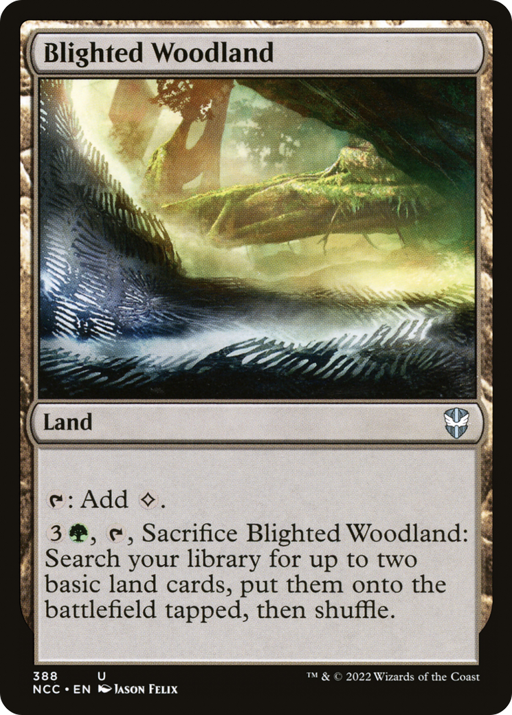 Blighted Woodland (NCC-388) [New Capenna Commander] MTG Single Wizards of the Coast