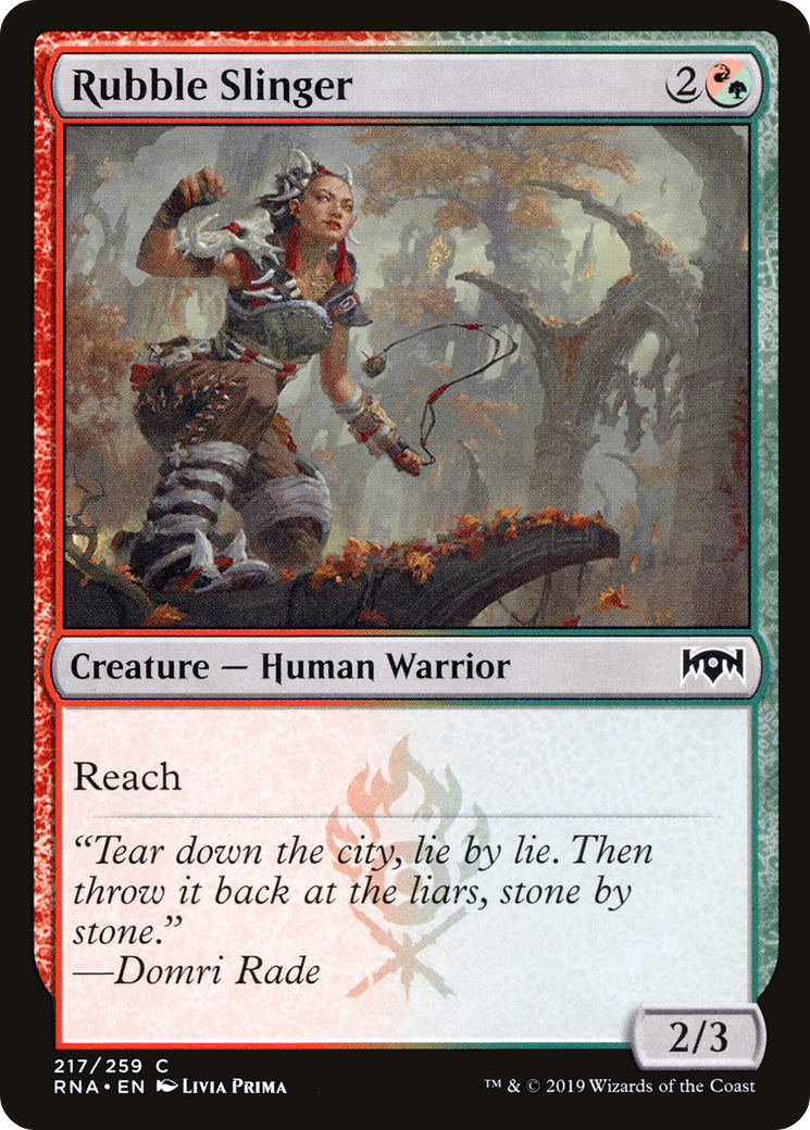Rubble Slinger (RNA-217) [Ravnica Allegiance] Foil MTG Single Wizards of the Coast