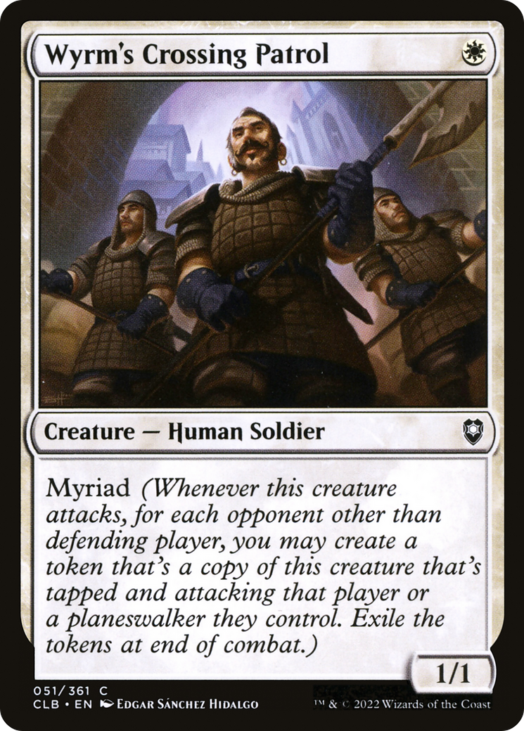 Wyrm's Crossing Patrol (CLB-051) [Commander Legends: Battle for Baldur's Gate] MTG Single Wizards of the Coast