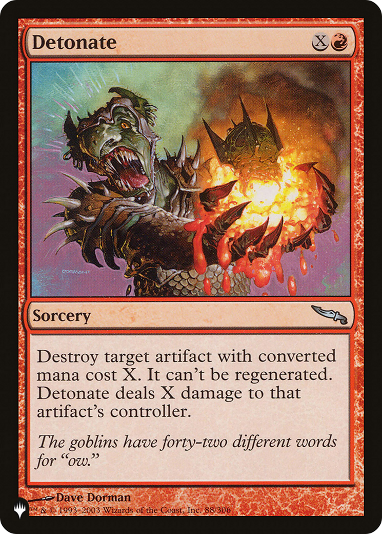 Detonate (LIST-MRD-88) [Mystery Booster] The List MTG Single Wizards of the Coast