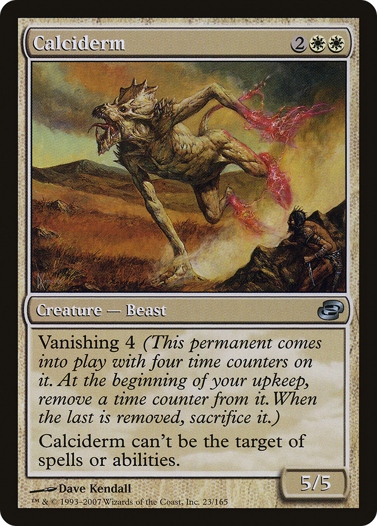 Calciderm (PLC-023) [Planar Chaos] (colorshifted) Foil MTG Single Wizards of the Coast