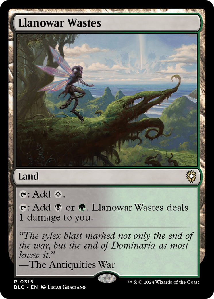 Llanowar Wastes (BLC-315) [Bloomburrow Commander] MTG Single Wizards of the Coast