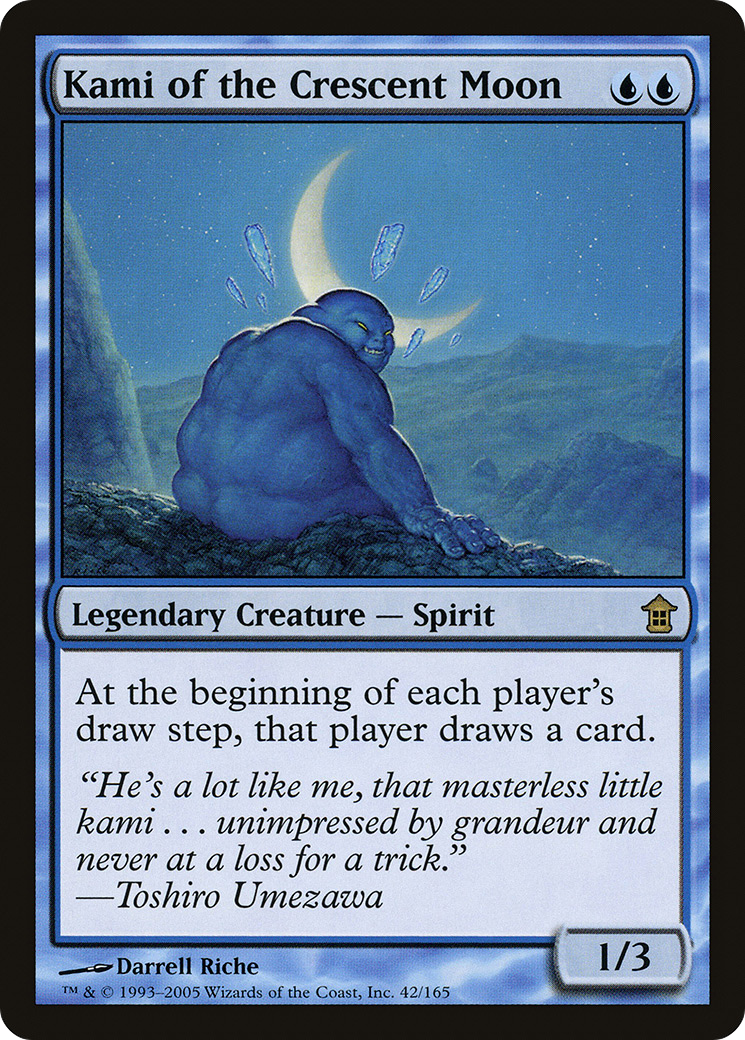 Kami of the Crescent Moon (SOK-042) [Saviors of Kamigawa] Foil MTG Single Wizards of the Coast