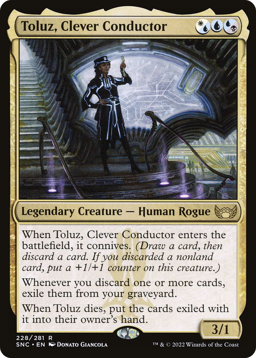 Toluz, Clever Conductor (SNC-228) [Streets of New Capenna] MTG Single Wizards of the Coast