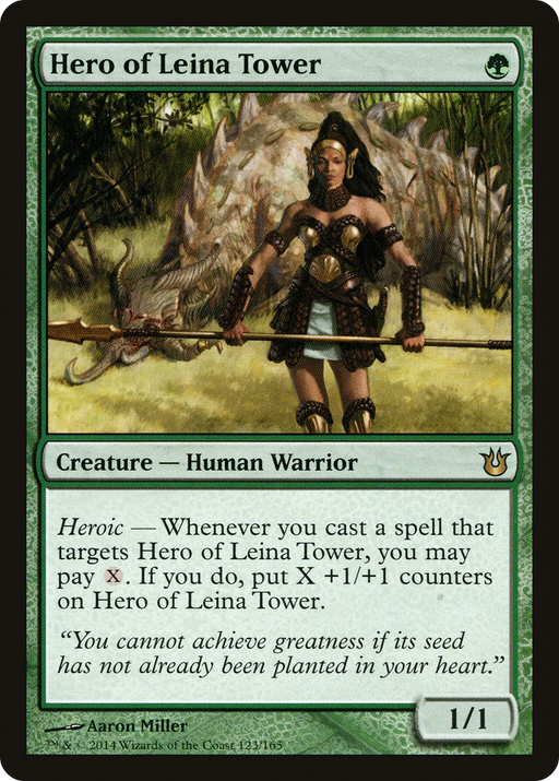 Hero of Leina Tower (BNG-123) [Born of the Gods] MTG Single Wizards of the Coast