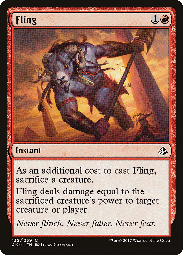 Fling (AKH-132) [Amonkhet] Foil MTG Single Wizards of the Coast
