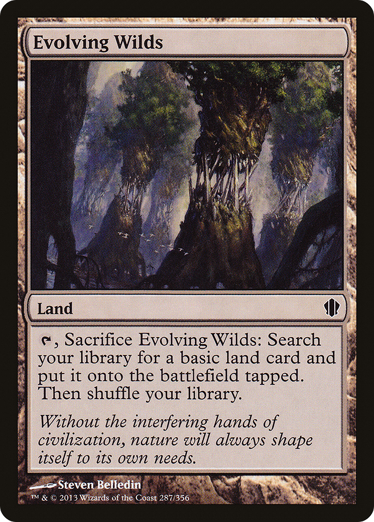 Evolving Wilds (C13-287) [Commander 2013] MTG Single Wizards of the Coast
