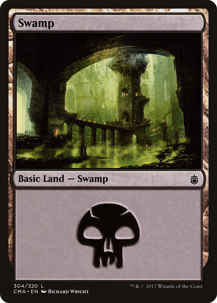 Swamp (CMA-304) [Commander Anthology] MTG Single Wizards of the Coast