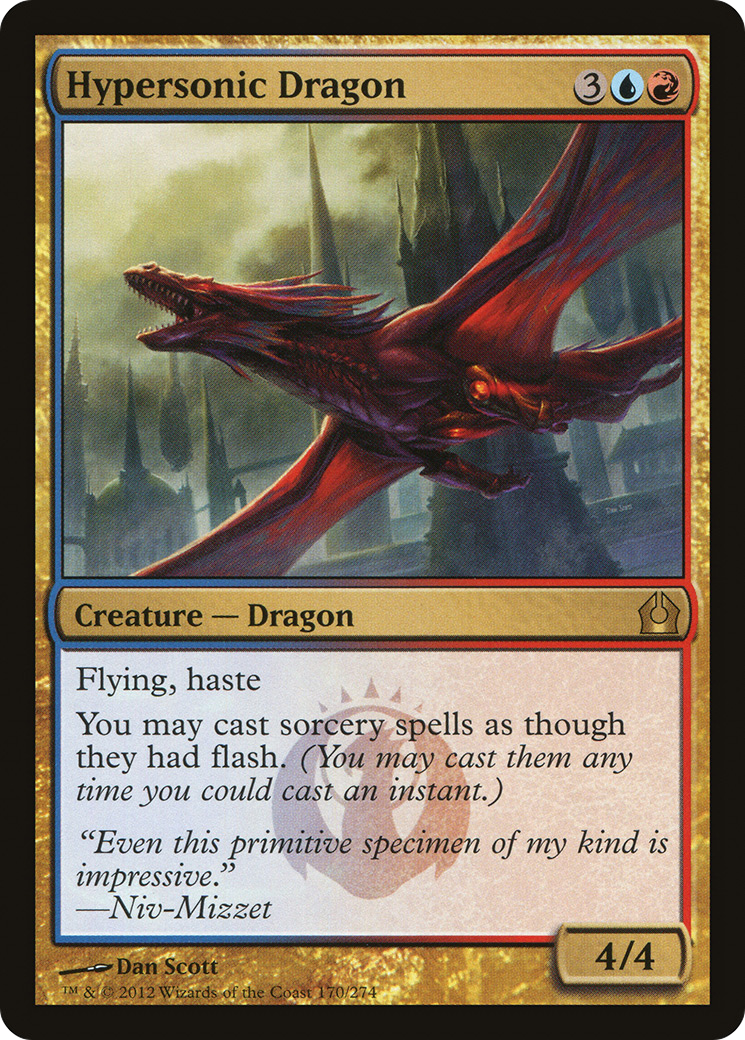 Hypersonic Dragon (RTR-170) [Return to Ravnica] MTG Single Wizards of the Coast