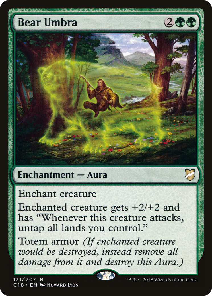 Bear Umbra (C18-131) [Commander 2018] MTG Single Wizards of the Coast