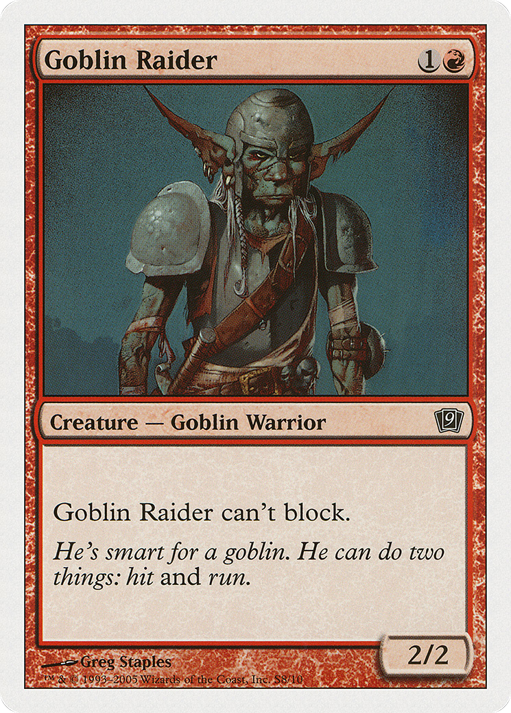 Goblin Raider (9ED-0S8) [9th Edition] MTG Single Wizards of the Coast