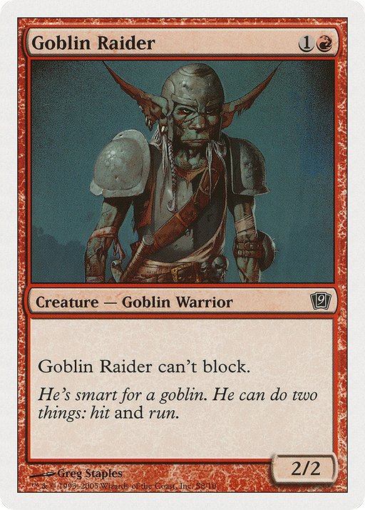 Goblin Raider (9ED-0S8) [Ninth Edition] MTG Single Wizards of the Coast