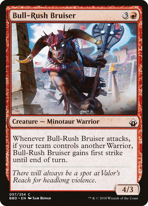 Bull-Rush Bruiser (BBD-057) [Battlebond] Foil MTG Single Wizards of the Coast