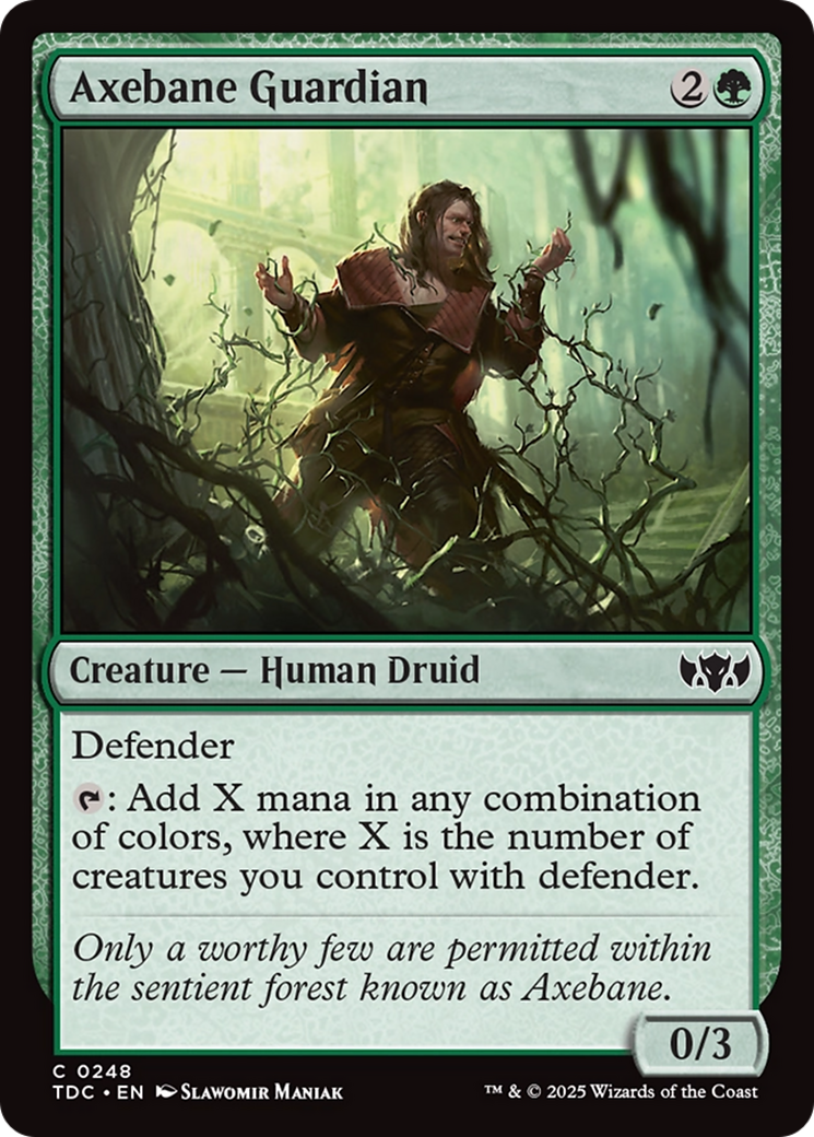 Axebane Guardian (TDC-248) [Commander: Tarkir: Dragonstorm] MTG Single Wizards of the Coast