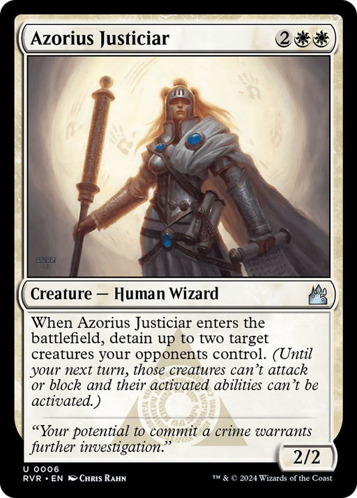 Azorius Justiciar (RVR-006) [Ravnica Remastered] MTG Single Wizards of the Coast