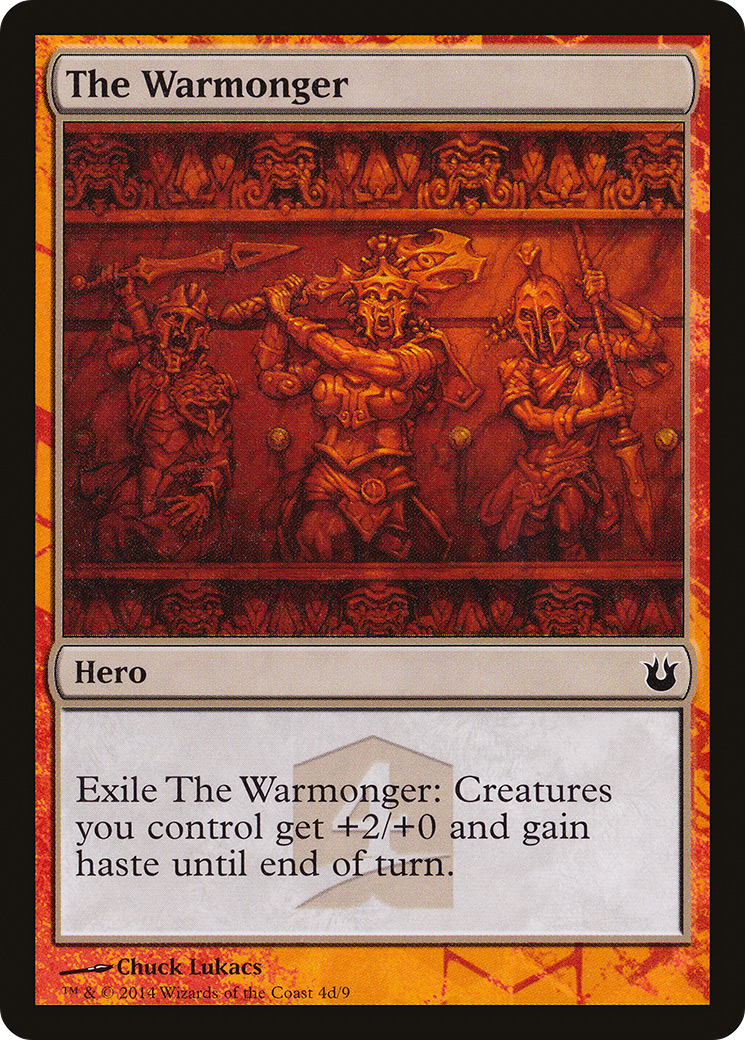 The Warmonger (HERO-) [Born of the Gods Hero's Path] MTG Single Wizards of the Coast