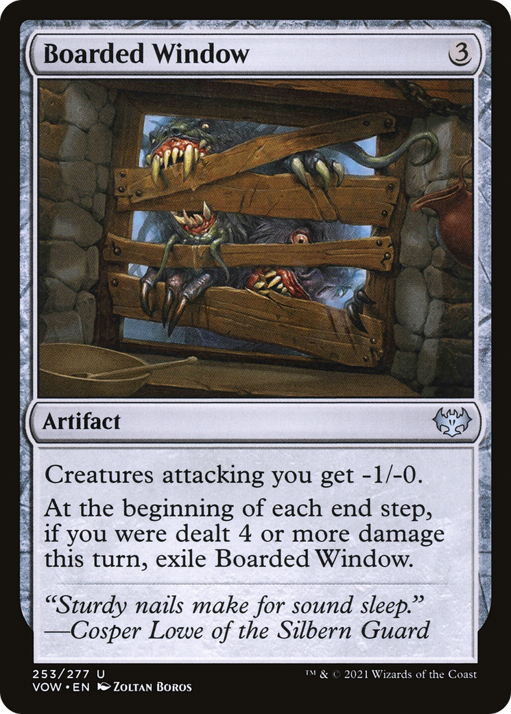Boarded Window (VOW-253) [Innistrad: Crimson Vow] Foil MTG Single Wizards of the Coast