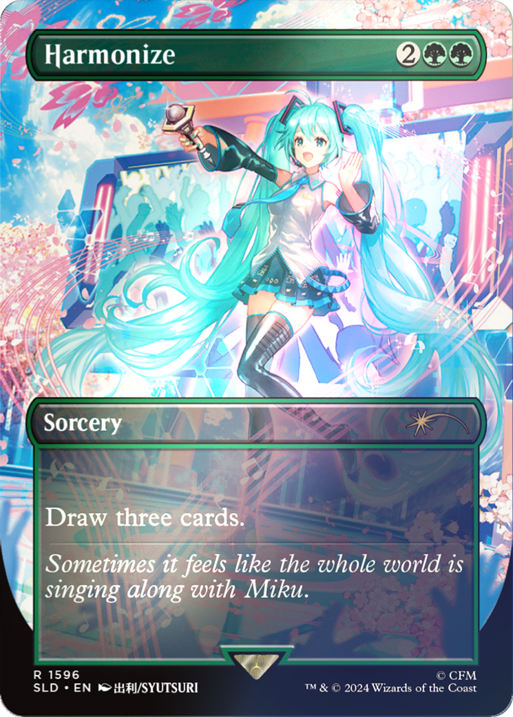 Harmonize (1596) (Rainbow Foil) (SLD-1596) [Secret Lair] Drop (Borderless) Foil MTG Single Wizards of the Coast