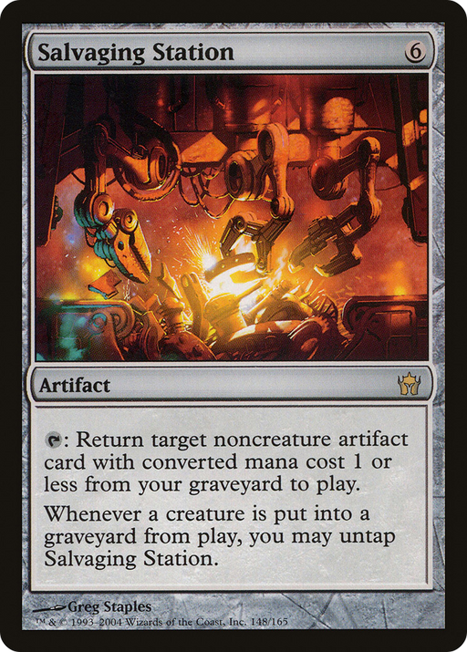 Salvaging Station (5DN-148) [Fifth Dawn] MTG Single Wizards of the Coast