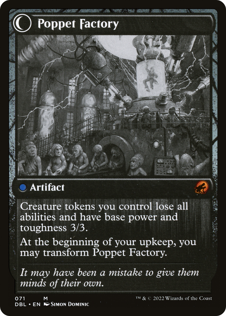 Poppet Stitcher (DBL-071) [Innistrad: Double Feature] Foil MTG Single Wizards of the Coast