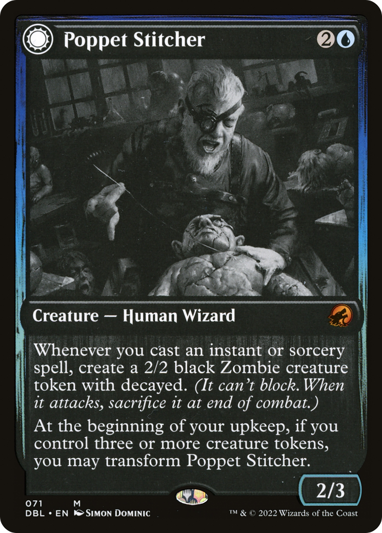 Poppet Stitcher (DBL-071) [Innistrad: Double Feature] MTG Single Wizards of the Coast